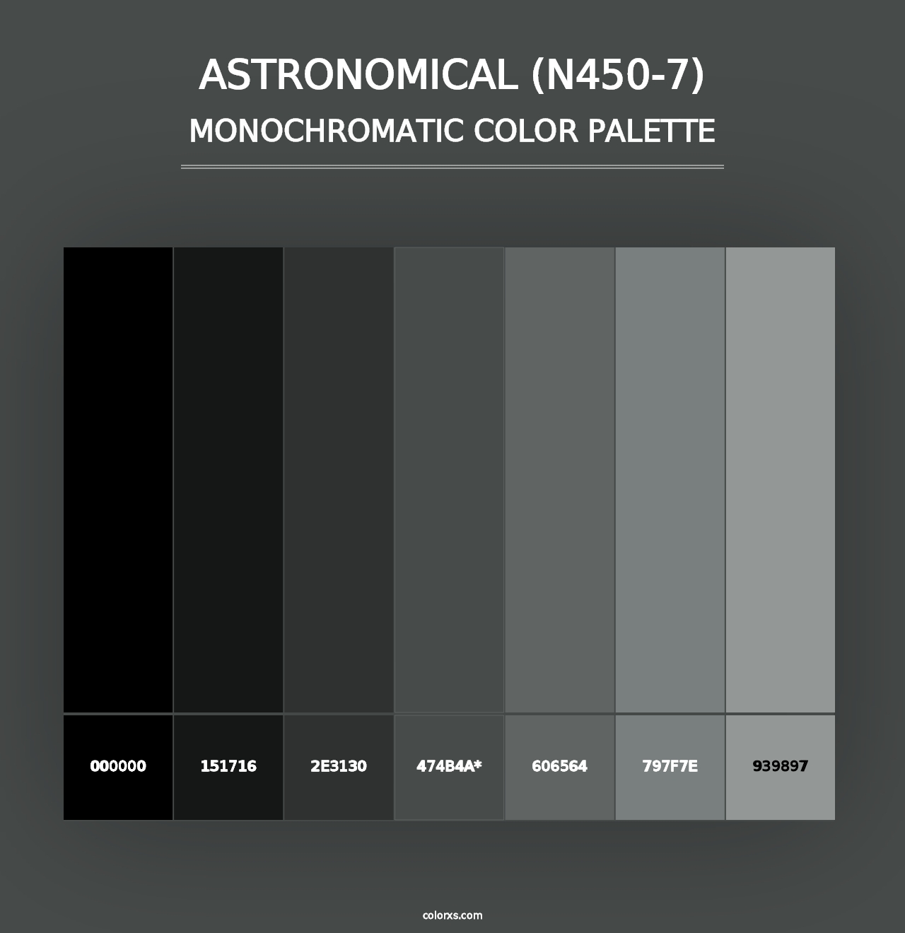 Astronomical (N450-7) - Monochromatic Color Palette