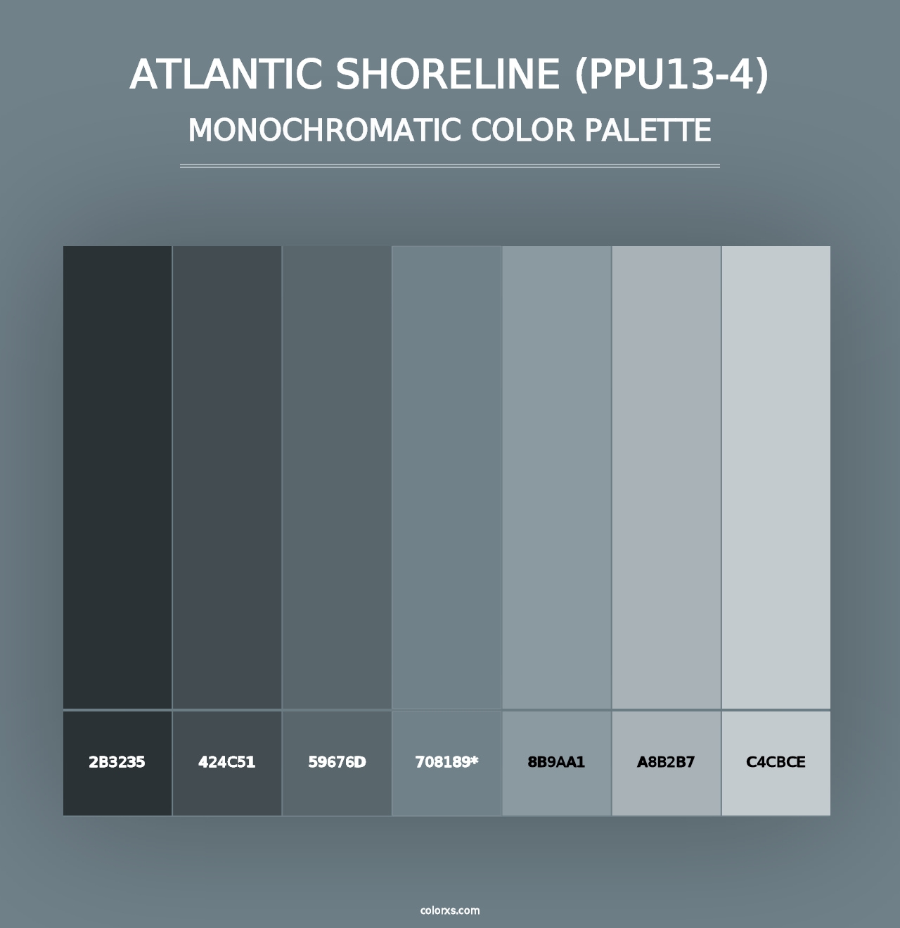 Atlantic Shoreline (PPU13-4) - Monochromatic Color Palette