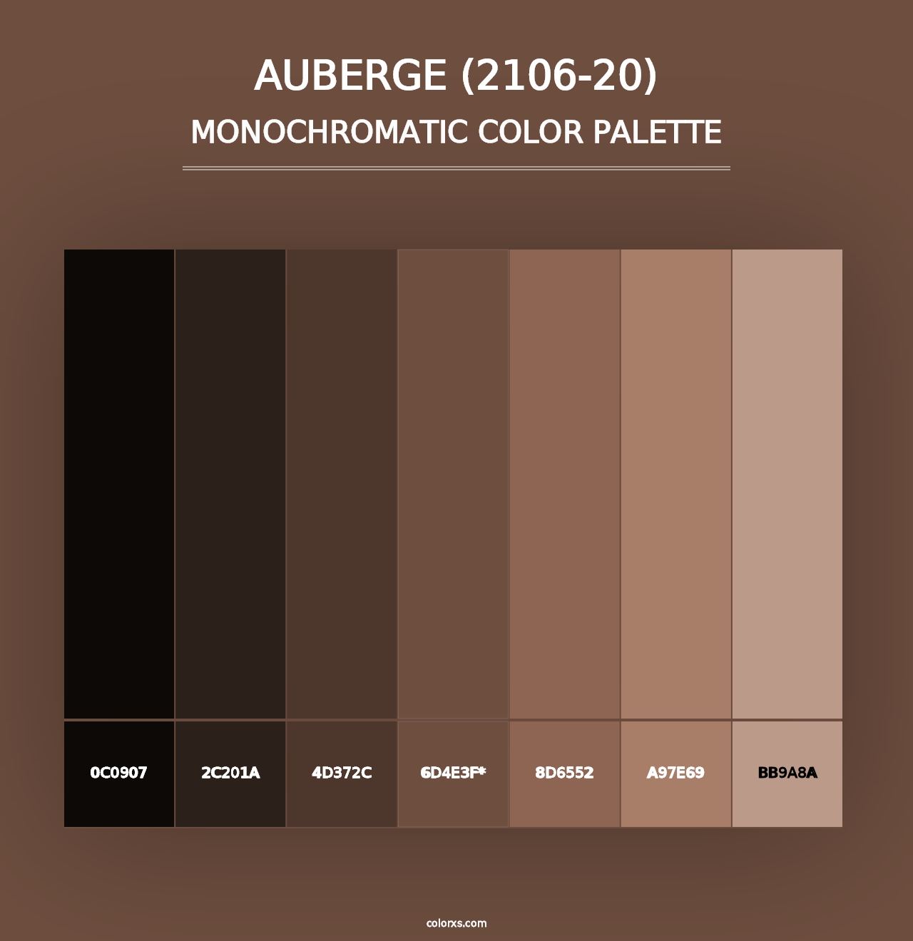 Auberge (2106-20) - Monochromatic Color Palette