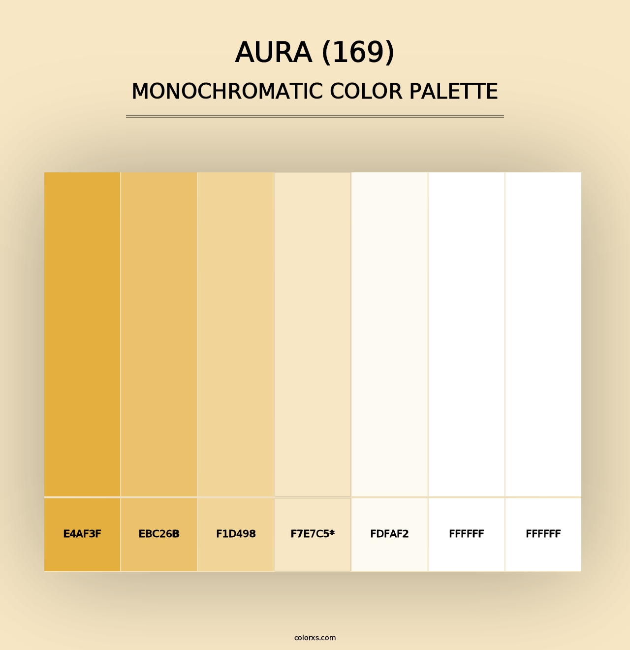 Aura (169) - Monochromatic Color Palette