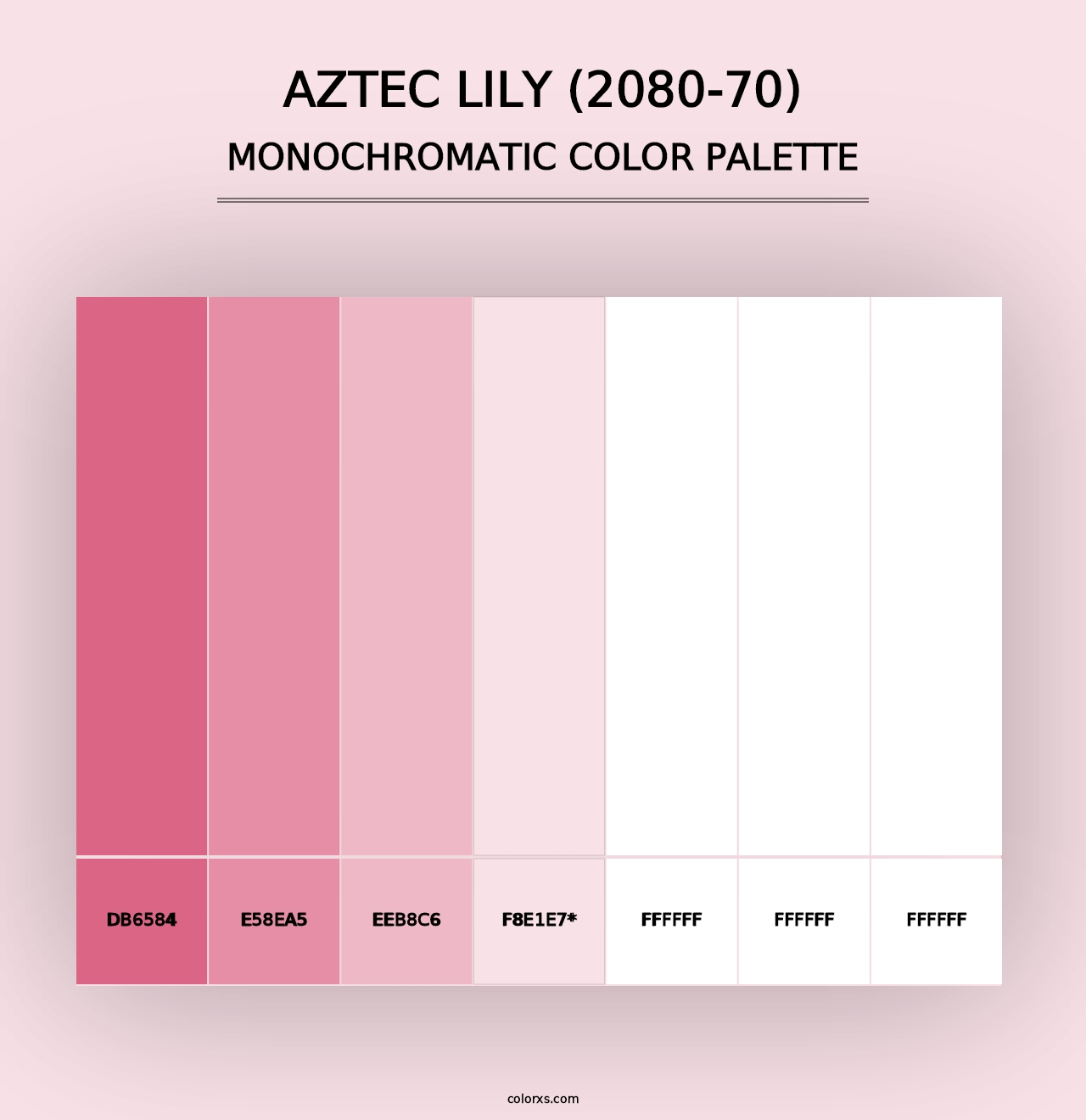 Aztec Lily (2080-70) - Monochromatic Color Palette