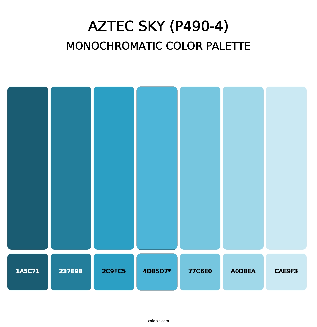 Aztec Sky (P490-4) - Monochromatic Color Palette