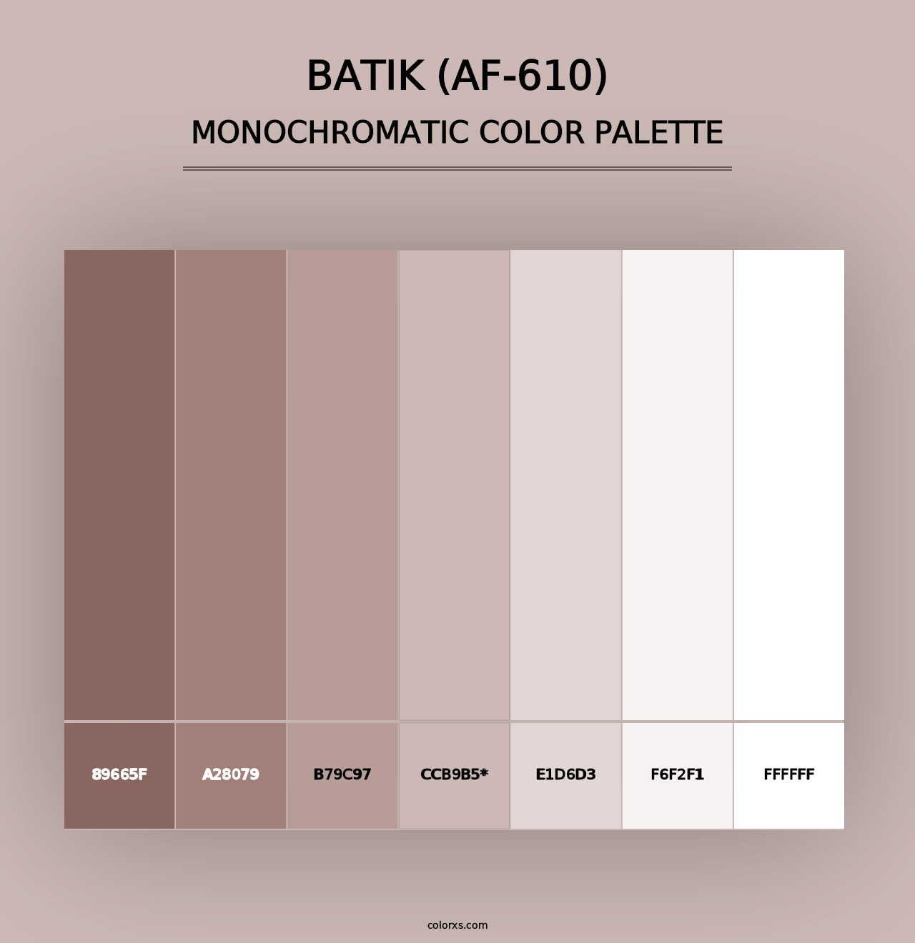 Batik (AF-610) - Monochromatic Color Palette