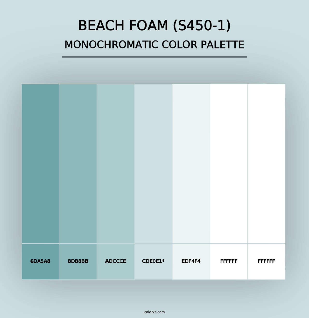 Beach Foam (S450-1) - Monochromatic Color Palette