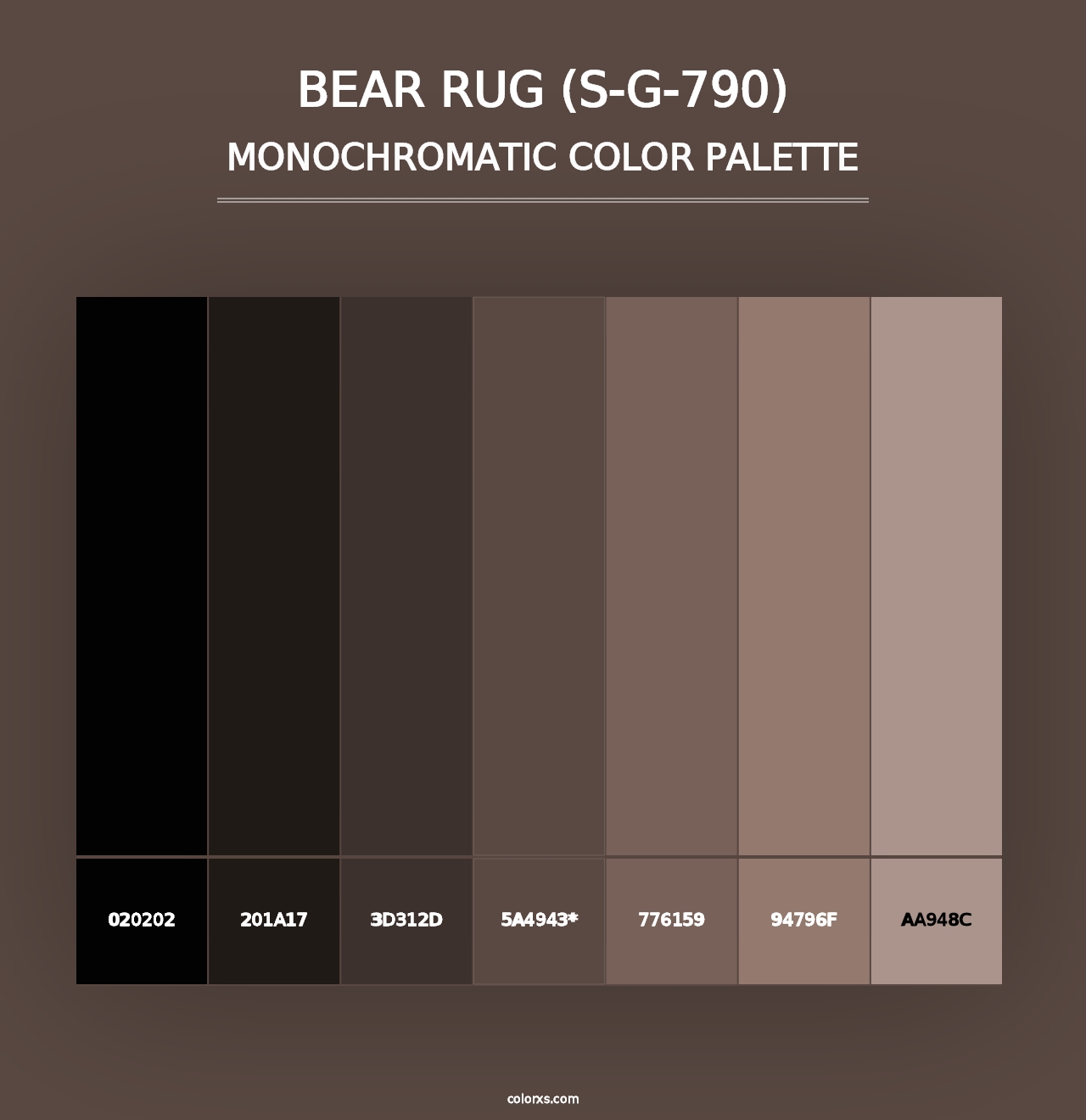 Bear Rug (S-G-790) - Monochromatic Color Palette