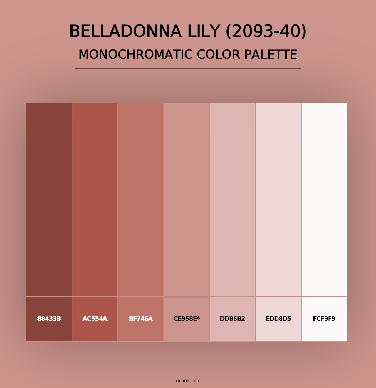 Belladonna Lily (2093-40) - Monochromatic Color Palette