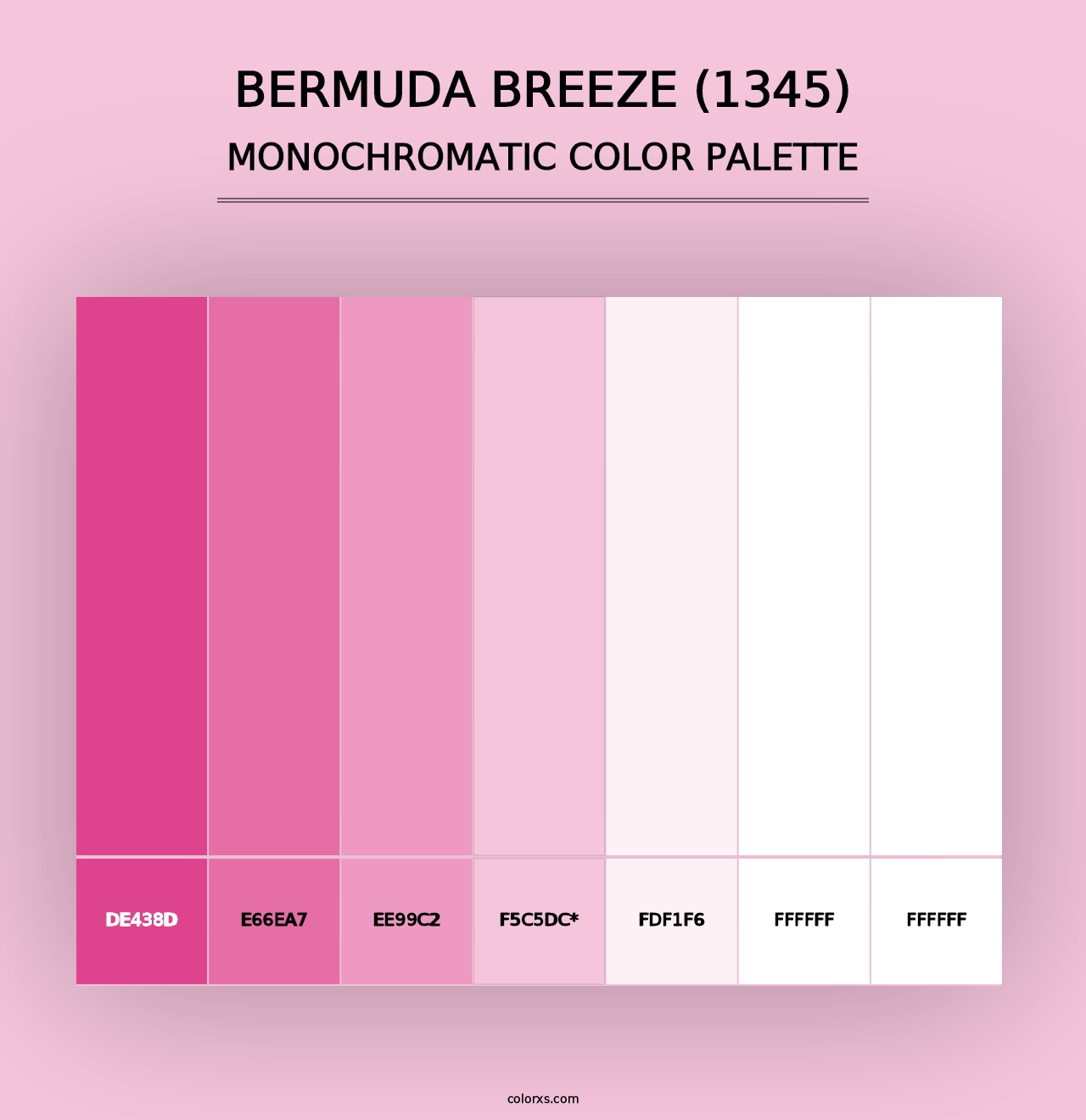 Bermuda Breeze (1345) - Monochromatic Color Palette