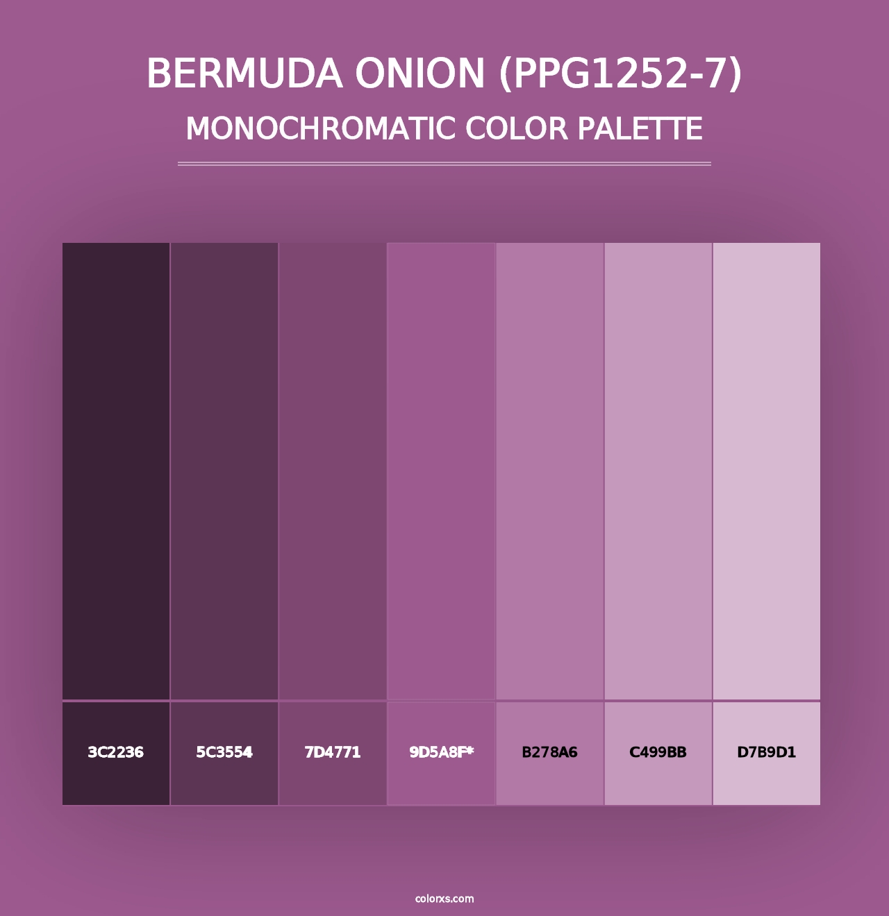 Bermuda Onion (PPG1252-7) - Monochromatic Color Palette