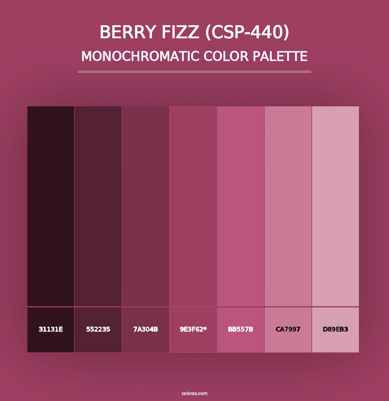 Berry Fizz (CSP-440) - Monochromatic Color Palette