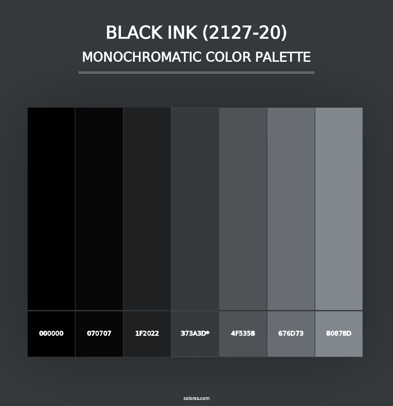 Black Ink (2127-20) - Monochromatic Color Palette