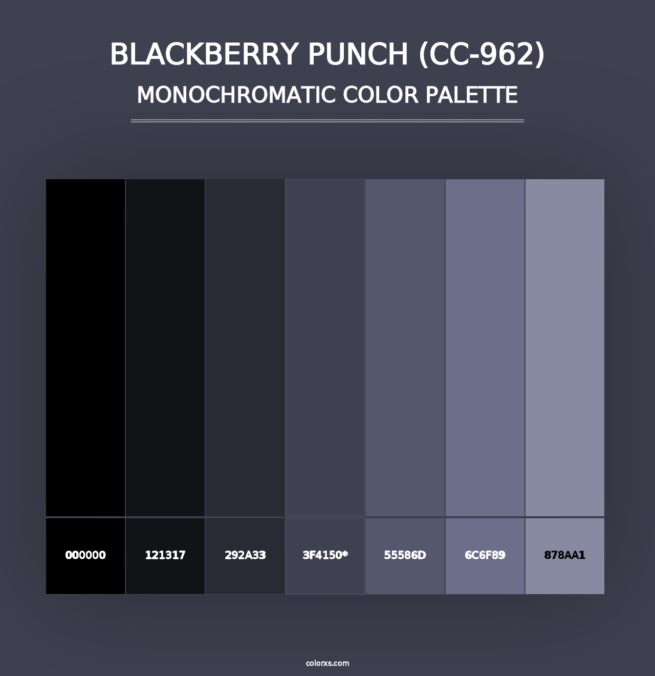 Blackberry Punch (CC-962) - Monochromatic Color Palette