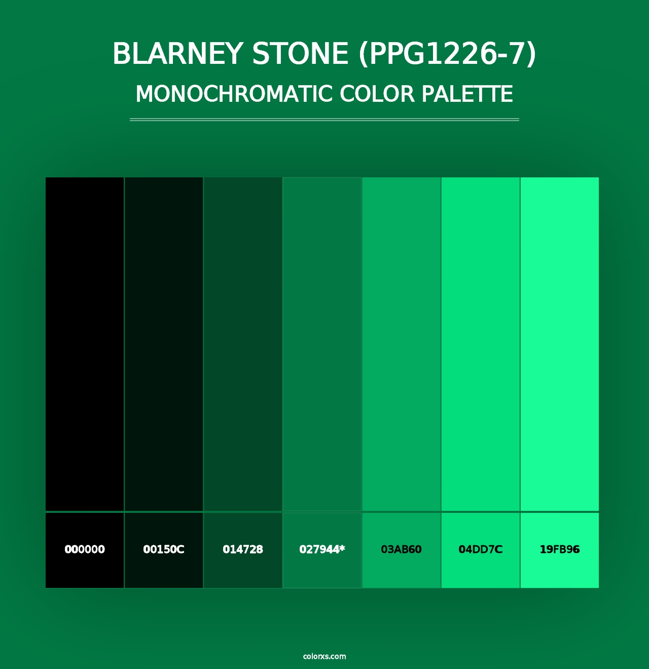 Blarney Stone (PPG1226-7) - Monochromatic Color Palette