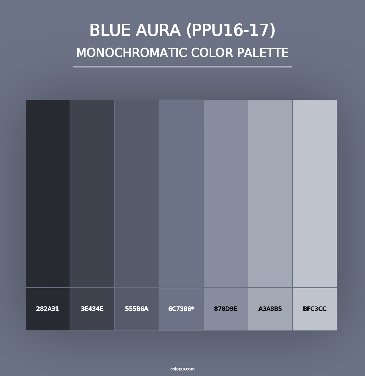 Blue Aura (PPU16-17) - Monochromatic Color Palette