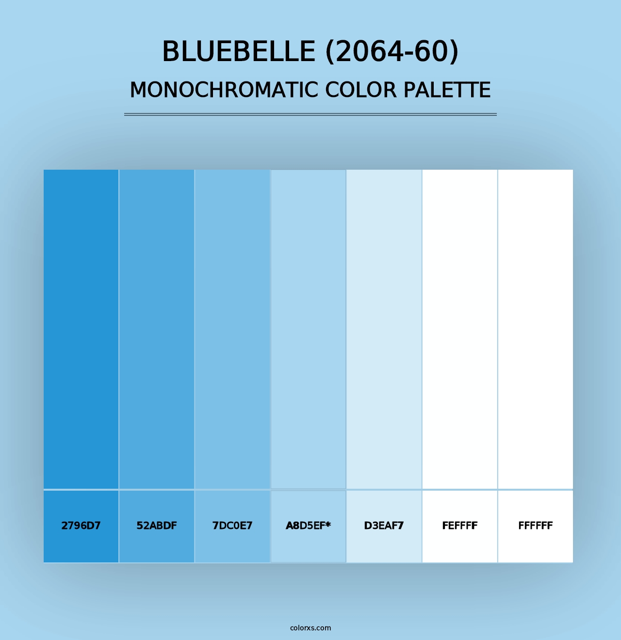 Bluebelle (2064-60) - Monochromatic Color Palette