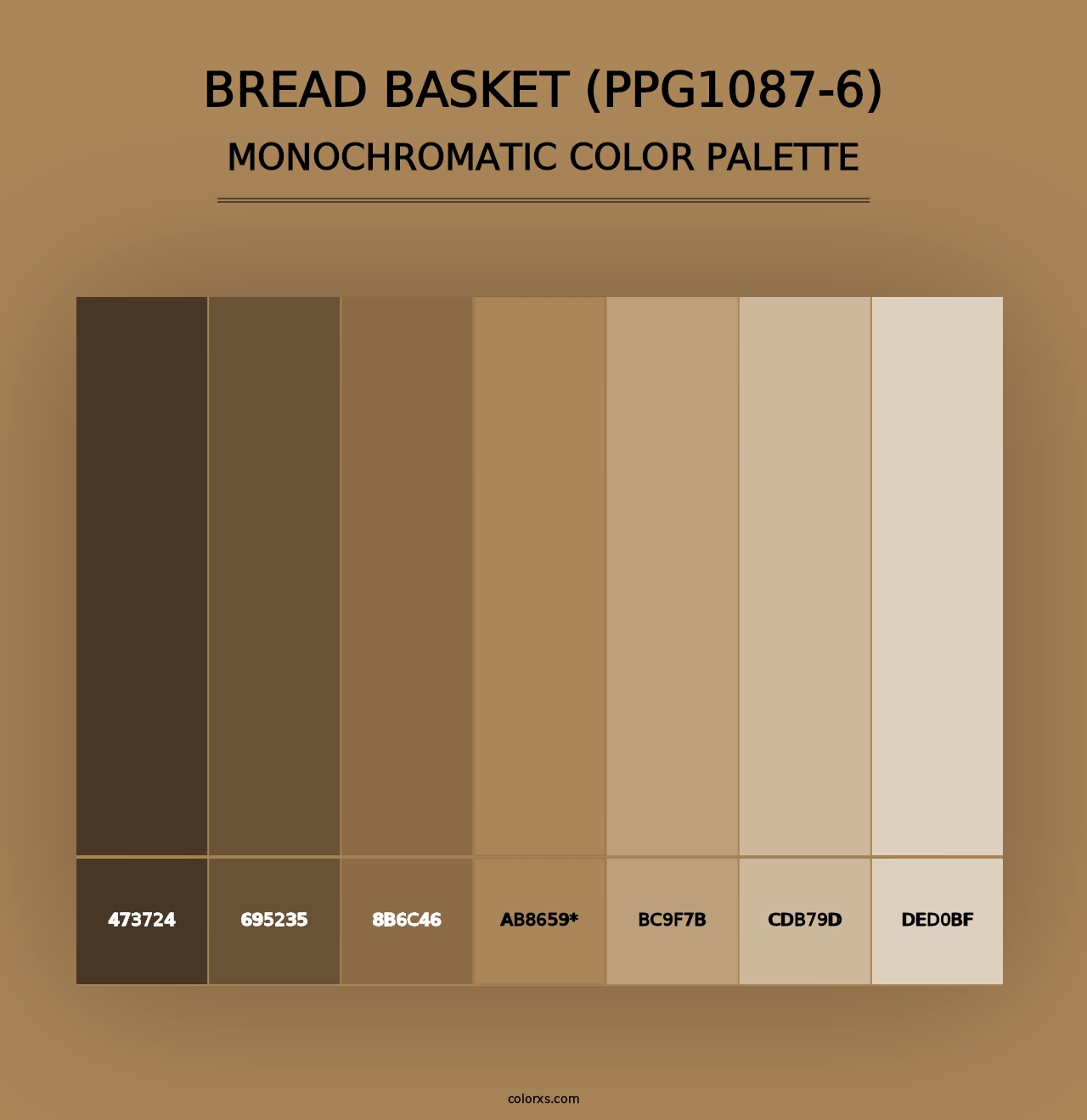 Bread Basket (PPG1087-6) - Monochromatic Color Palette