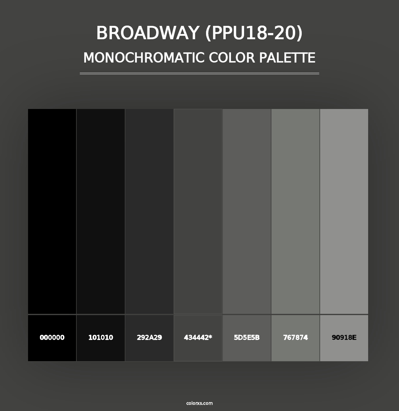 Broadway (PPU18-20) - Monochromatic Color Palette