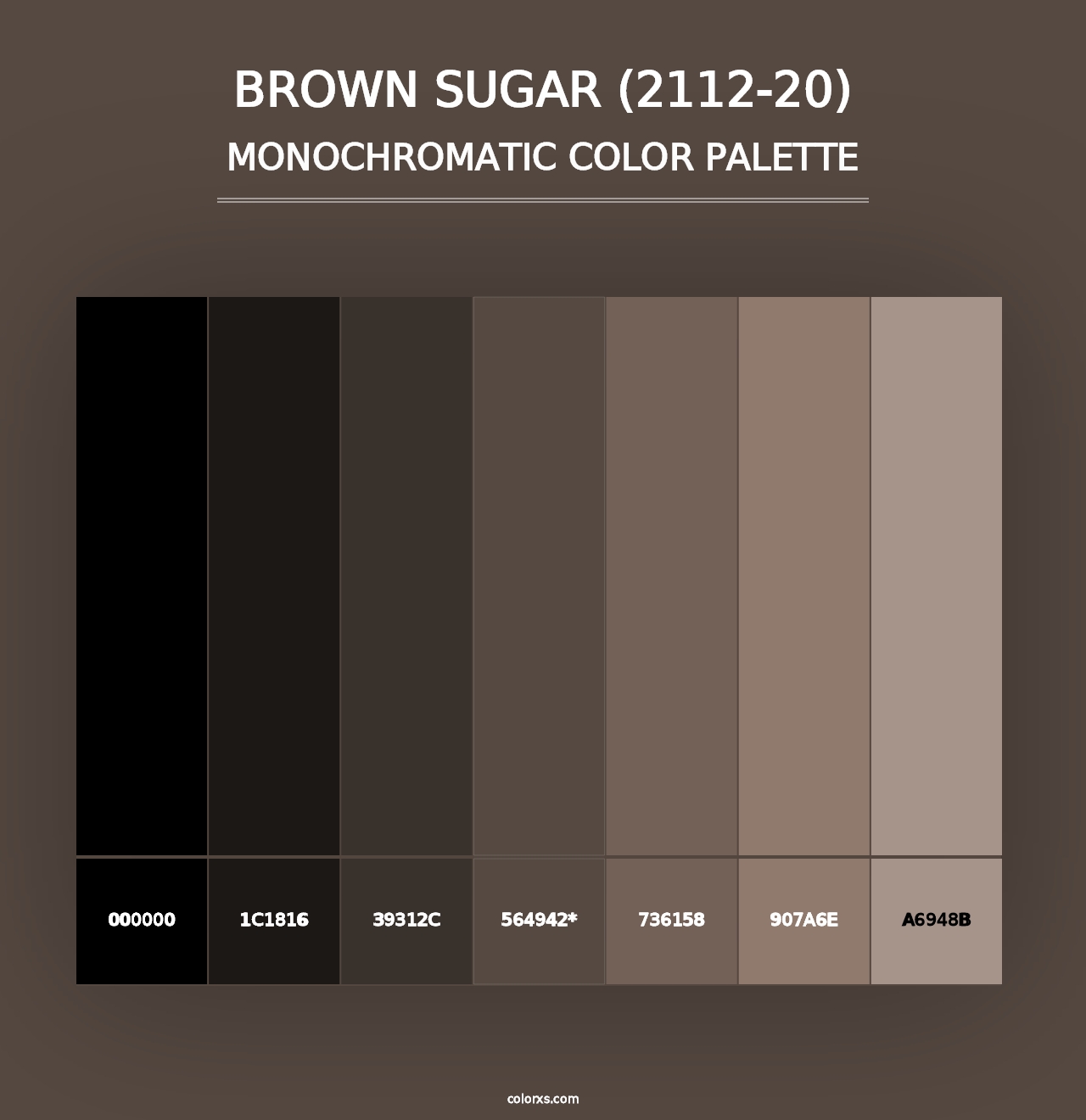 Brown Sugar (2112-20) - Monochromatic Color Palette