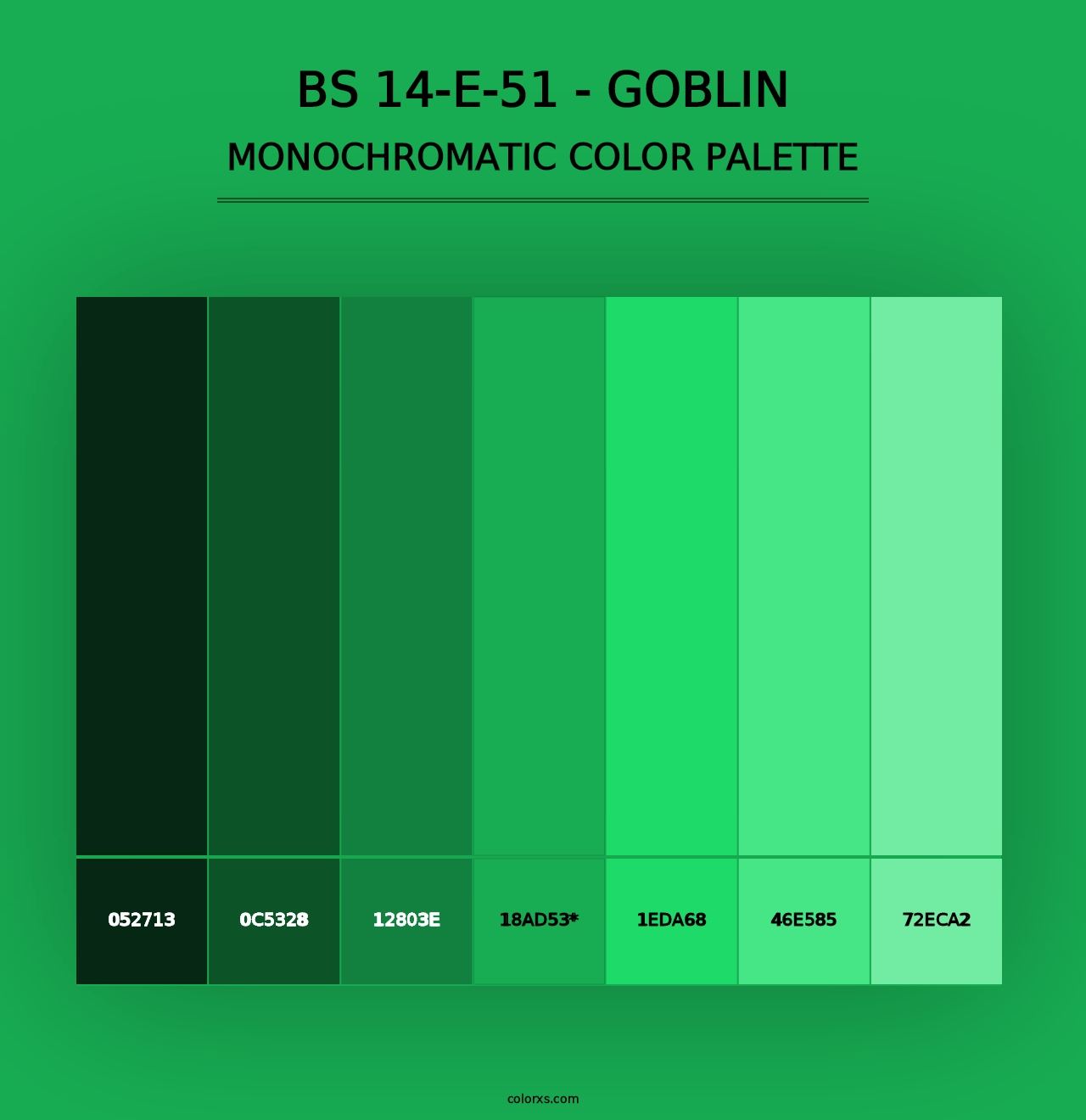 BS 14-E-51 - Goblin - Monochromatic Color Palette