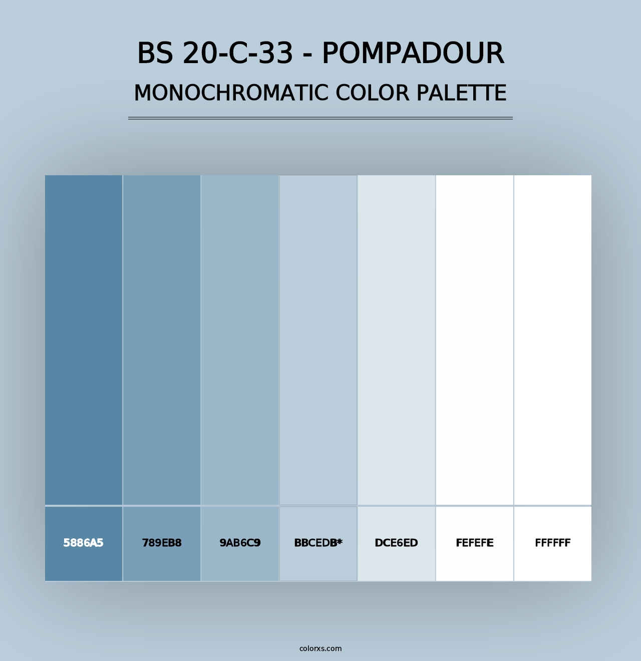 BS 20-C-33 - Pompadour - Monochromatic Color Palette