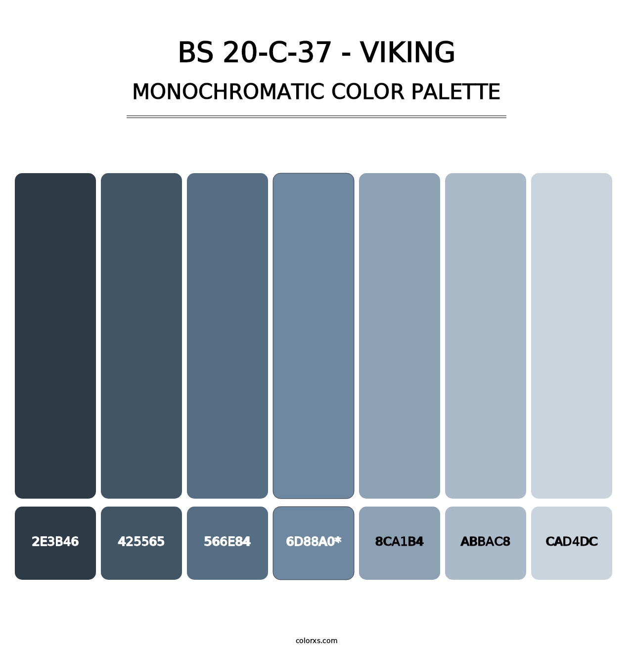 BS 20-C-37 - Viking - Monochromatic Color Palette