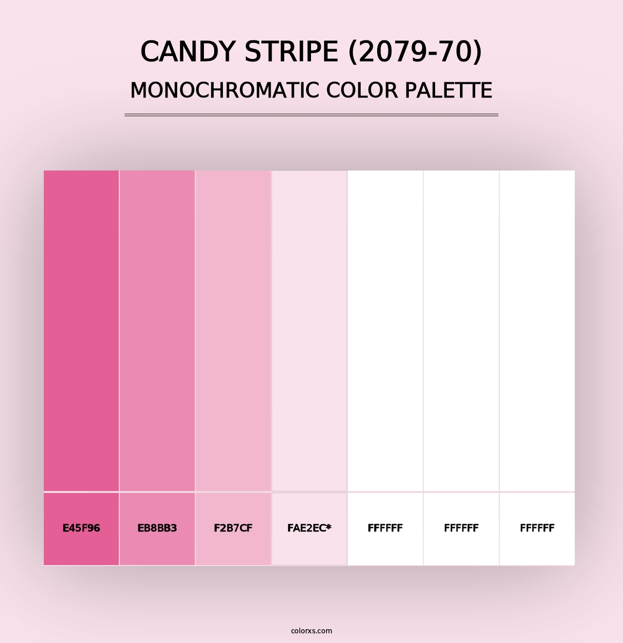 Candy Stripe (2079-70) - Monochromatic Color Palette