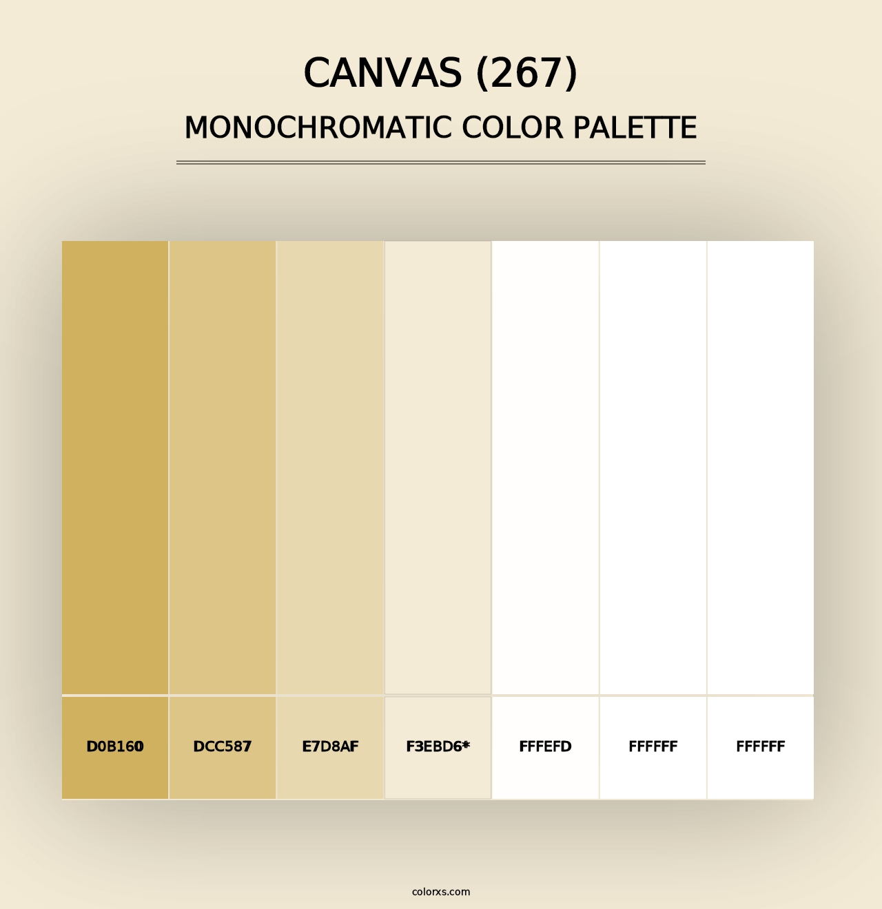 Canvas (267) - Monochromatic Color Palette