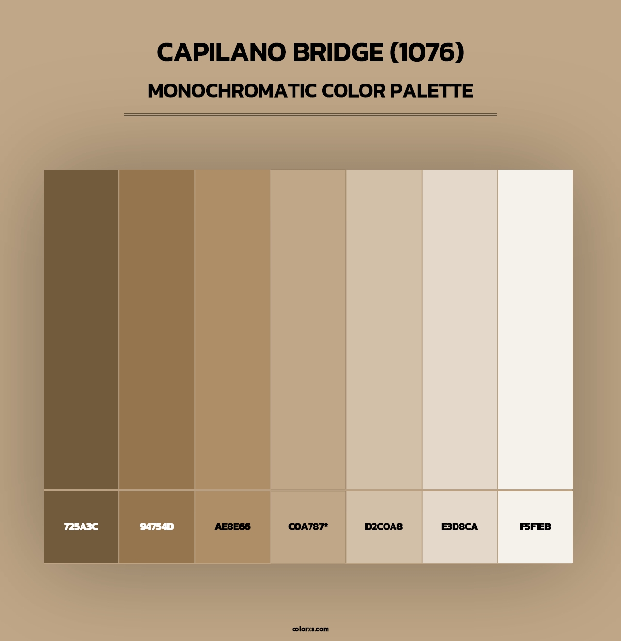 Capilano Bridge (1076) - Monochromatic Color Palette