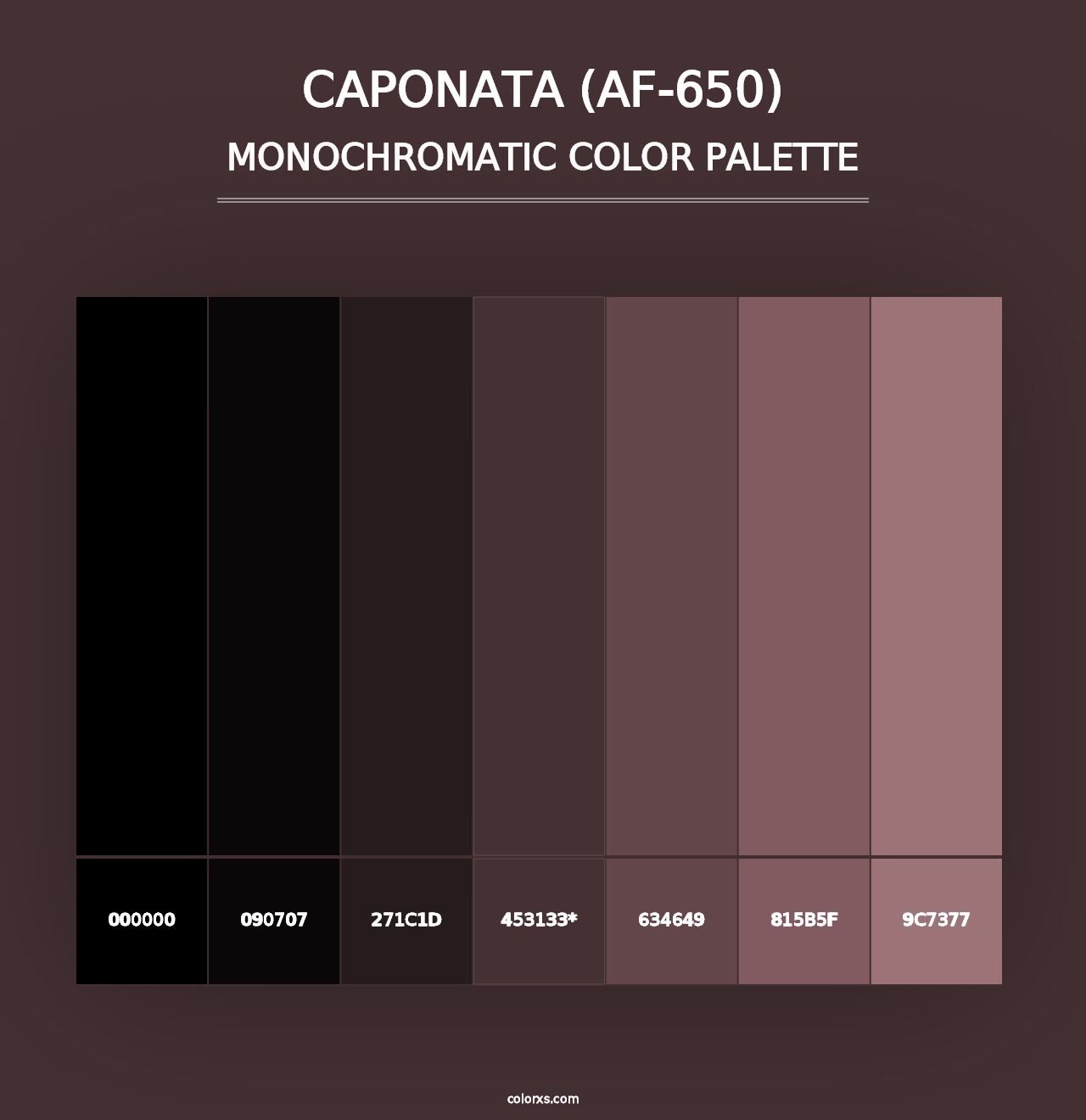 Caponata (AF-650) - Monochromatic Color Palette