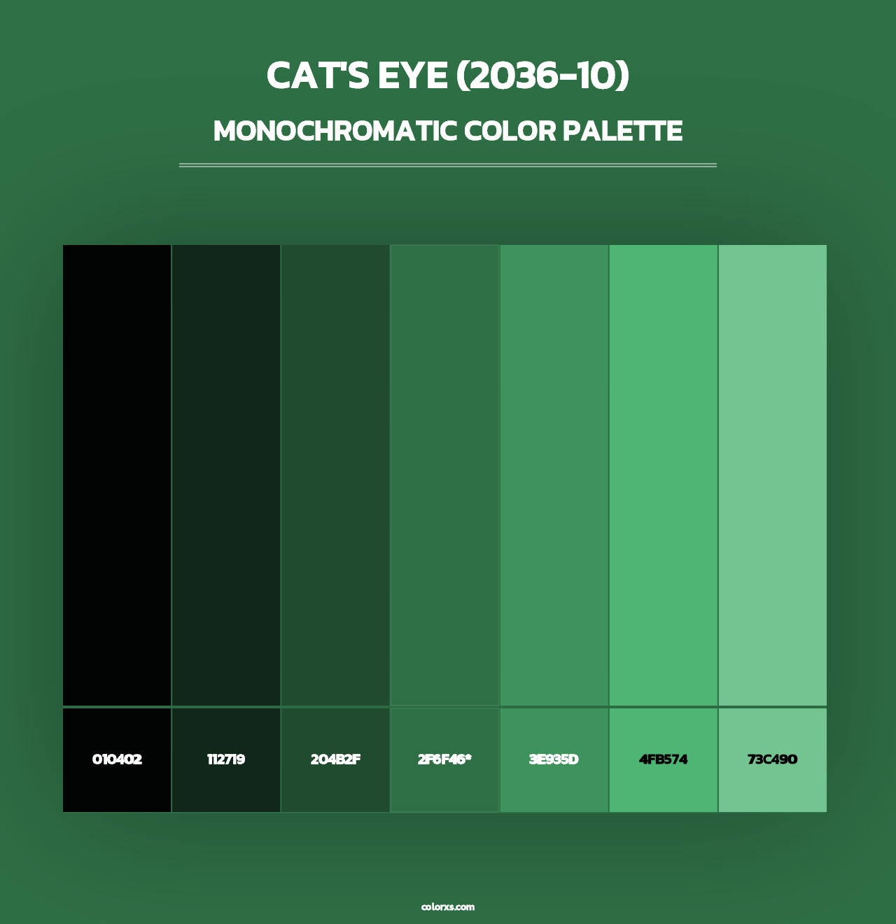 Cat's Eye (2036-10) - Monochromatic Color Palette