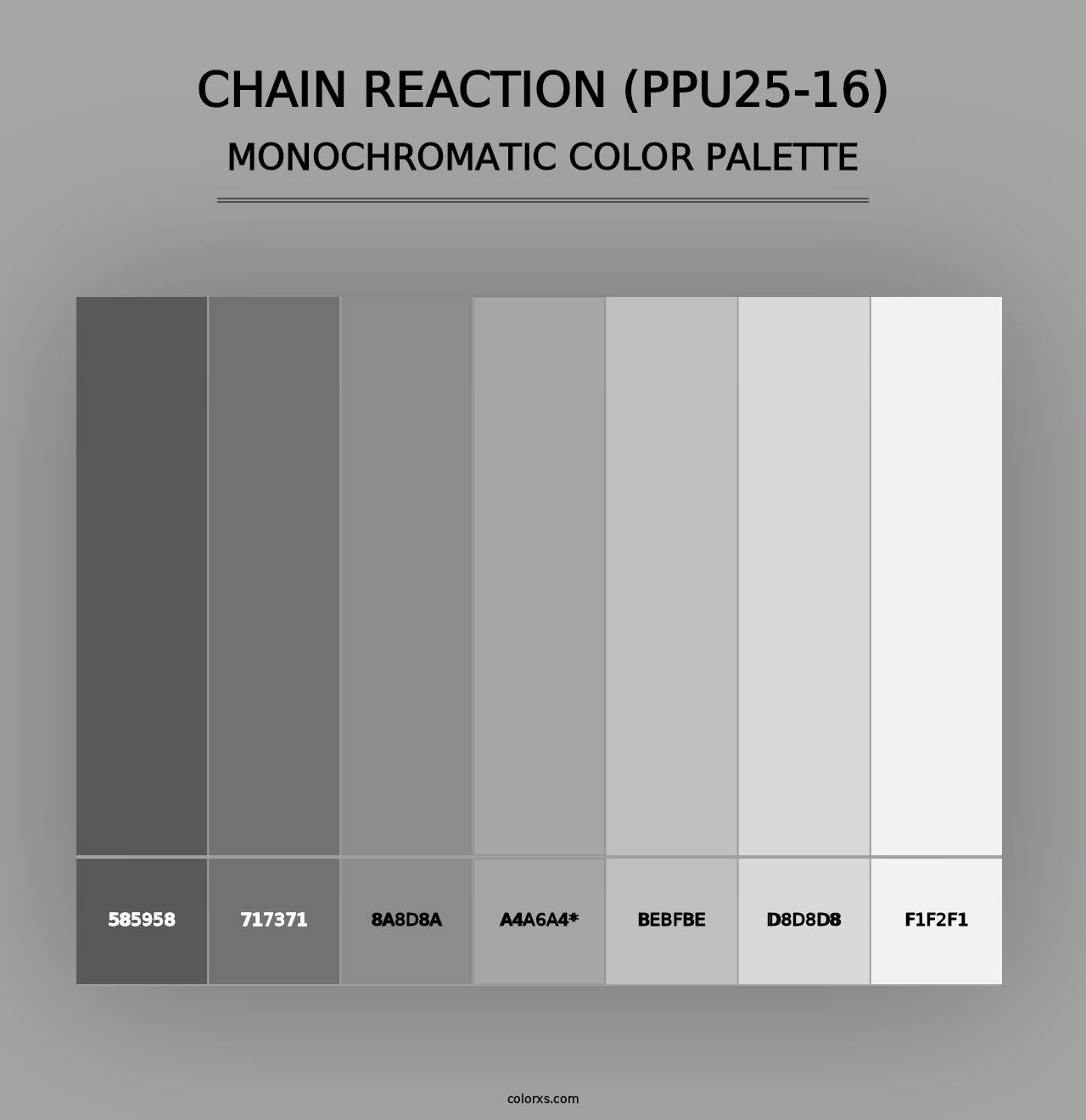 Chain Reaction (PPU25-16) - Monochromatic Color Palette