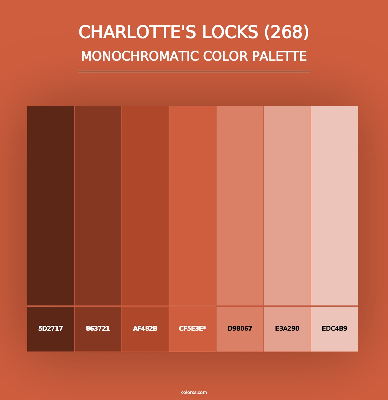 Charlotte's Locks (268) - Monochromatic Color Palette