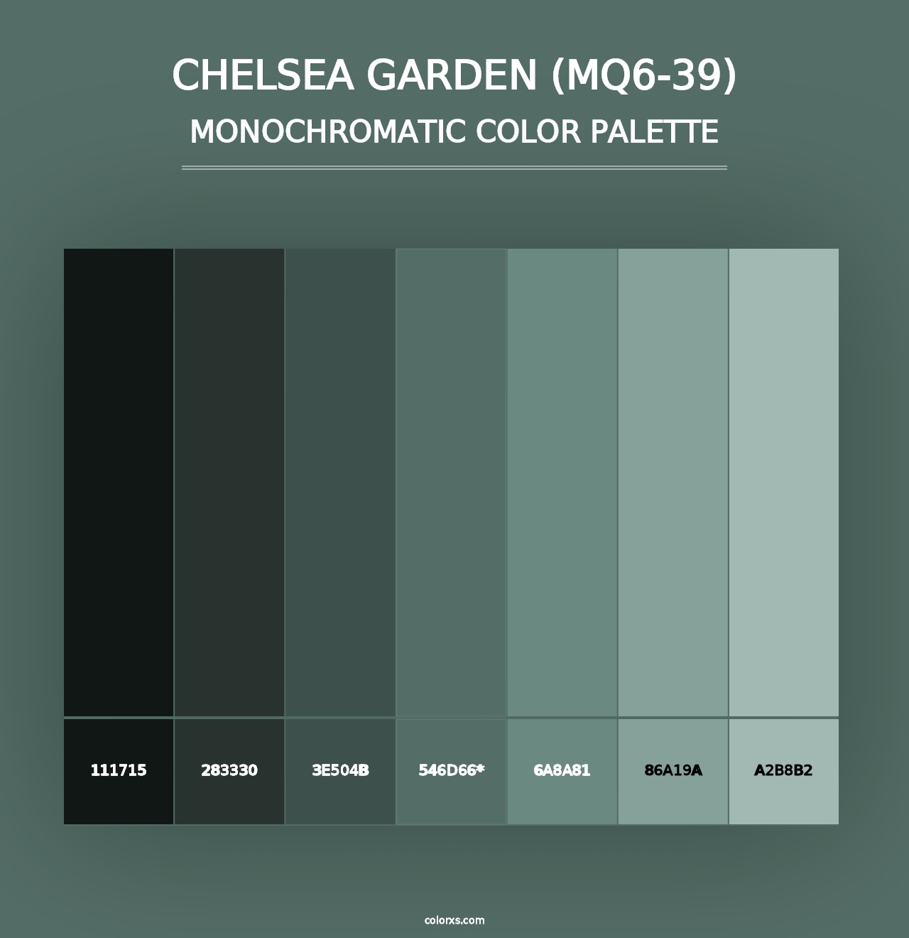 Chelsea Garden (MQ6-39) - Monochromatic Color Palette