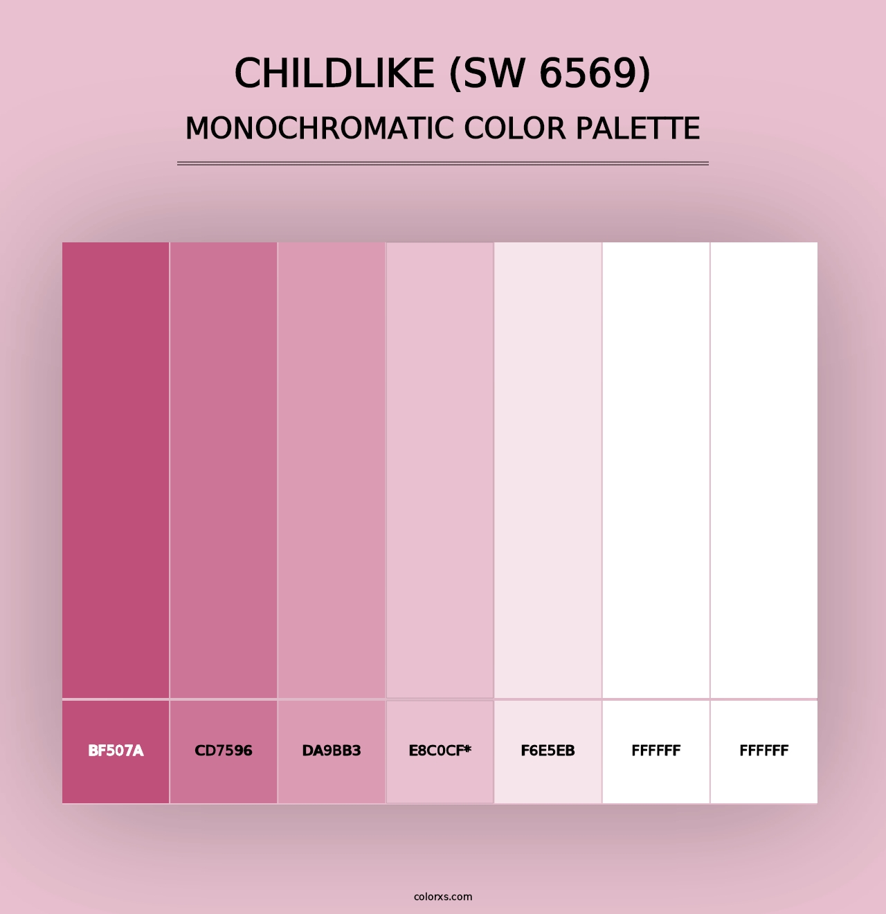 Childlike (SW 6569) - Monochromatic Color Palette