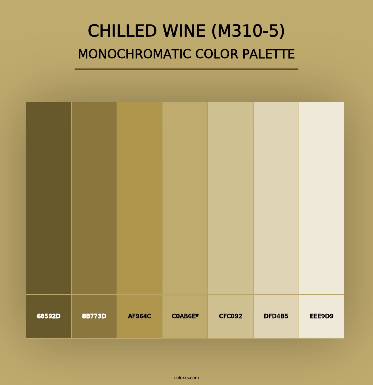 Chilled Wine (M310-5) - Monochromatic Color Palette