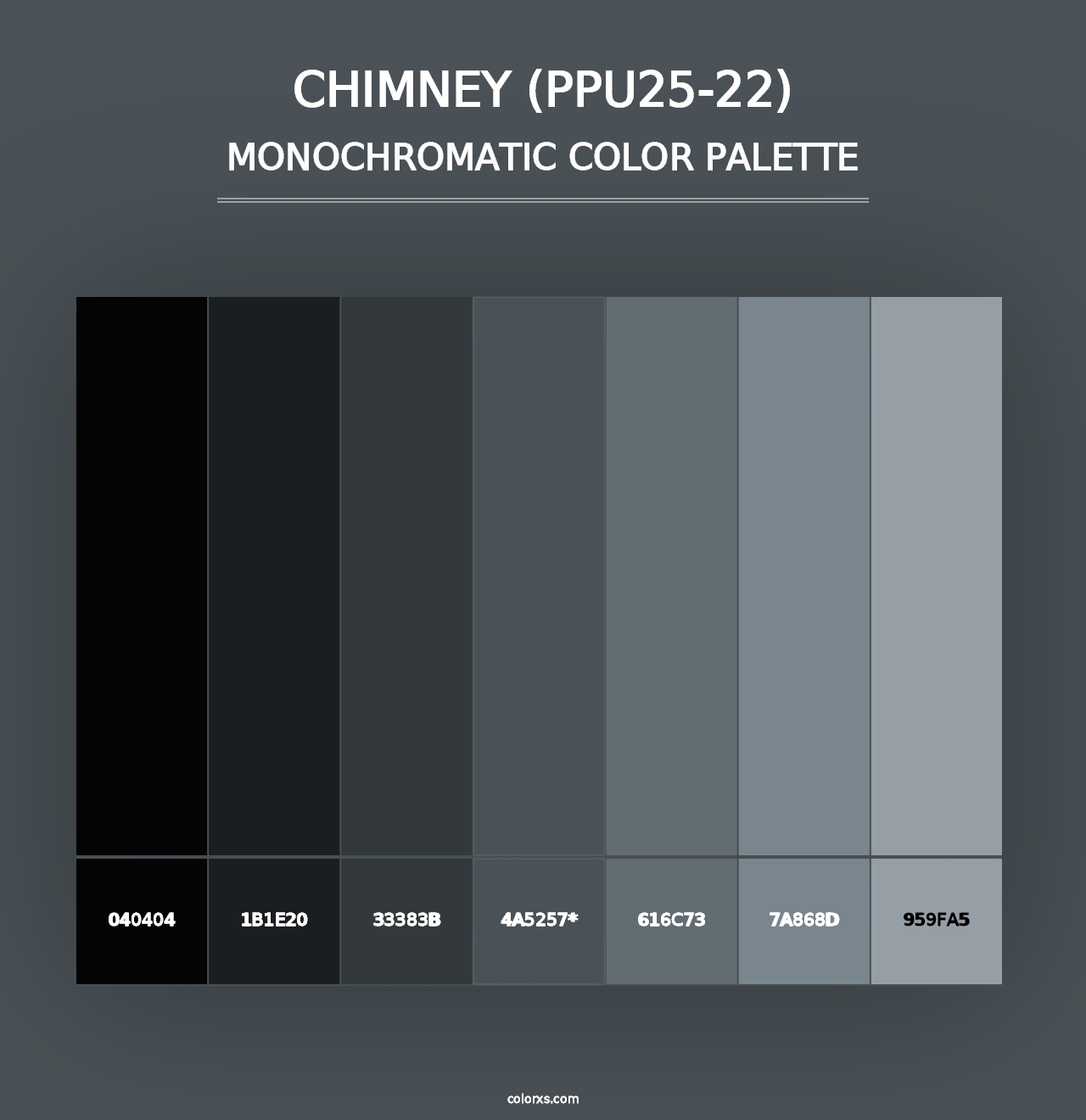 Chimney (PPU25-22) - Monochromatic Color Palette