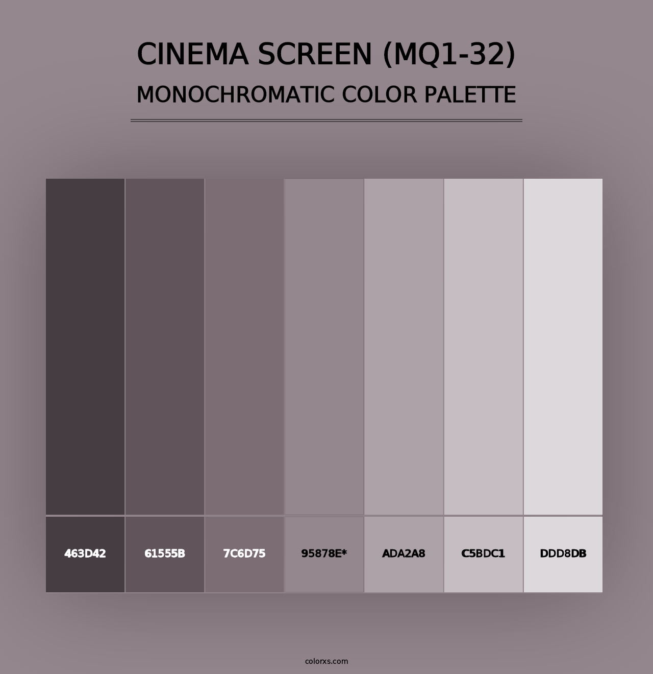 Cinema Screen (MQ1-32) - Monochromatic Color Palette