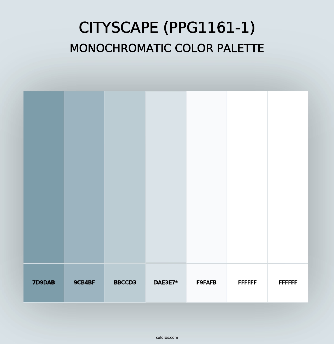 Cityscape (PPG1161-1) - Monochromatic Color Palette