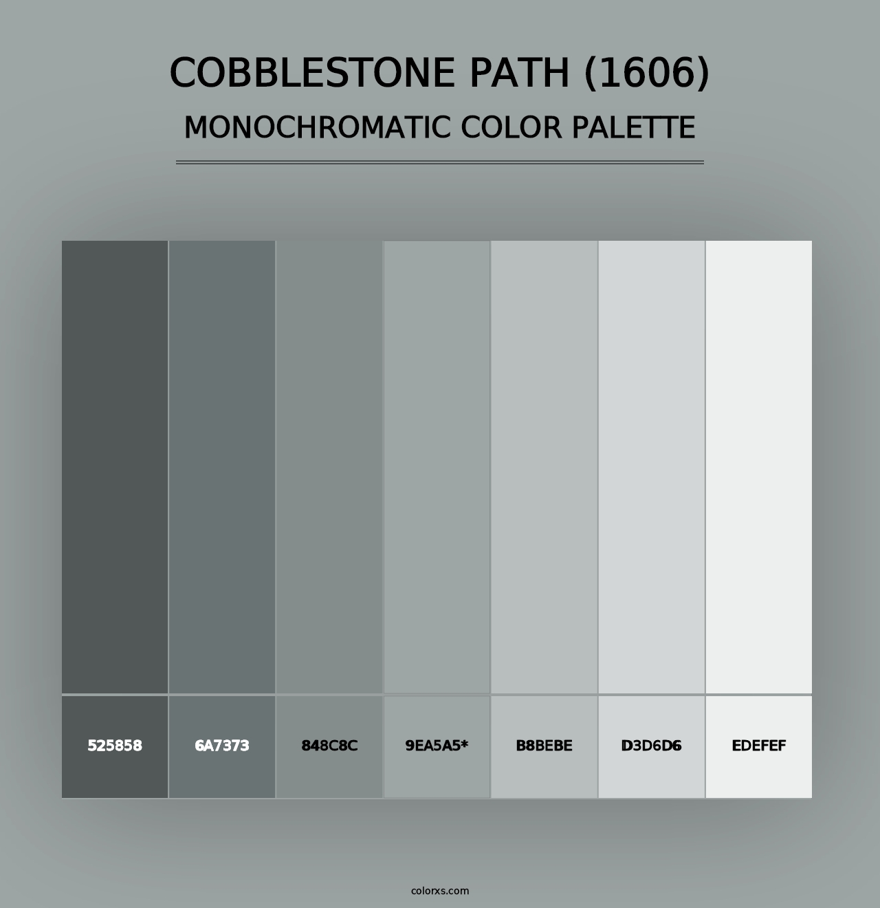 Cobblestone Path (1606) - Monochromatic Color Palette