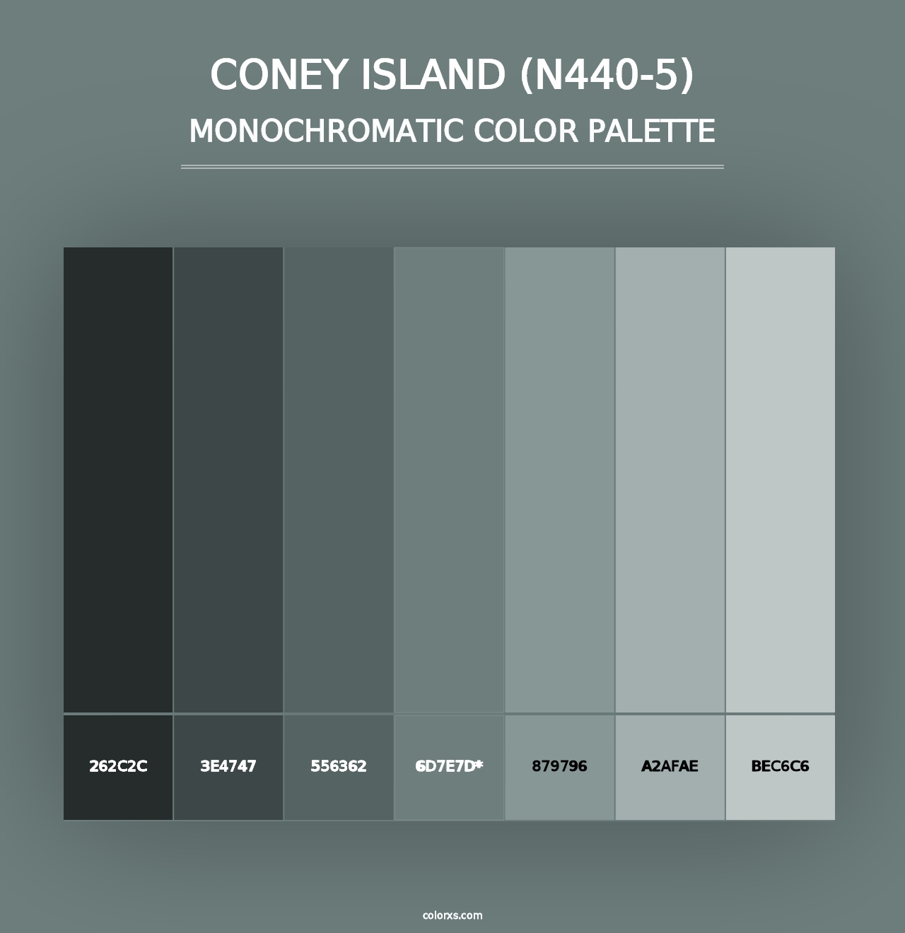 Coney Island (N440-5) - Monochromatic Color Palette