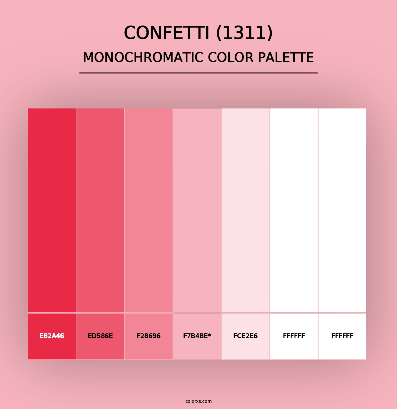 Confetti (1311) - Monochromatic Color Palette