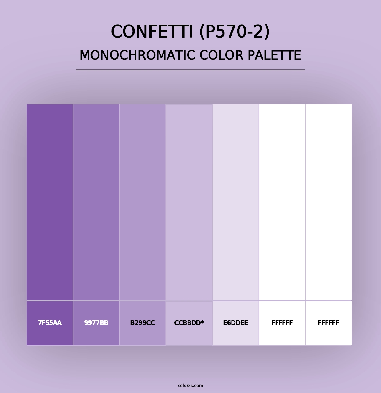 Confetti (P570-2) - Monochromatic Color Palette