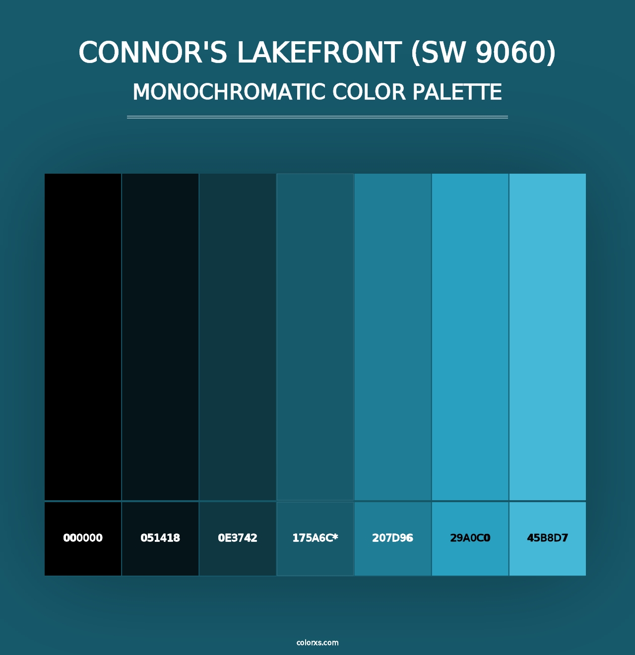 Connor's Lakefront (SW 9060) - Monochromatic Color Palette