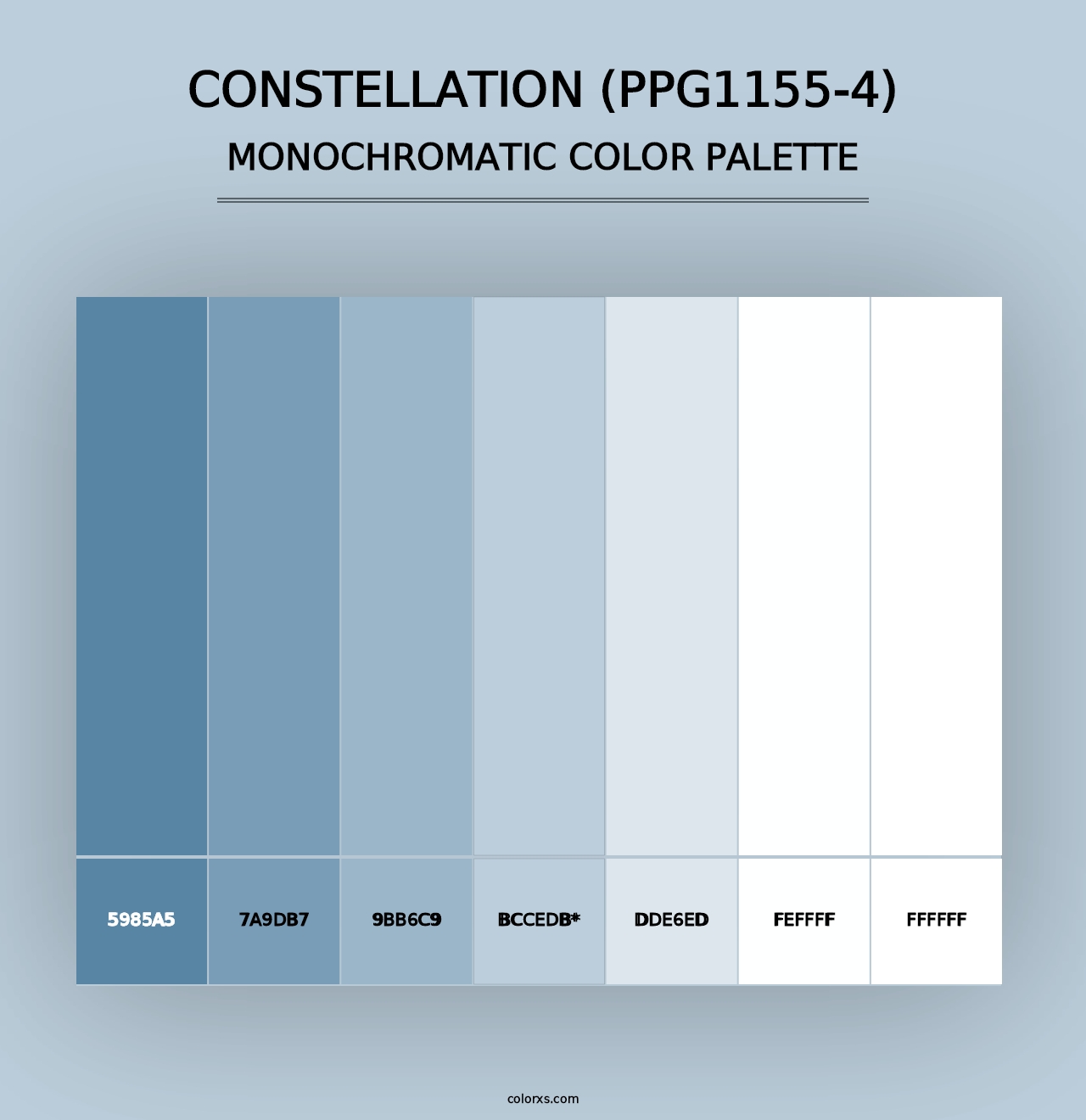 Constellation (PPG1155-4) - Monochromatic Color Palette