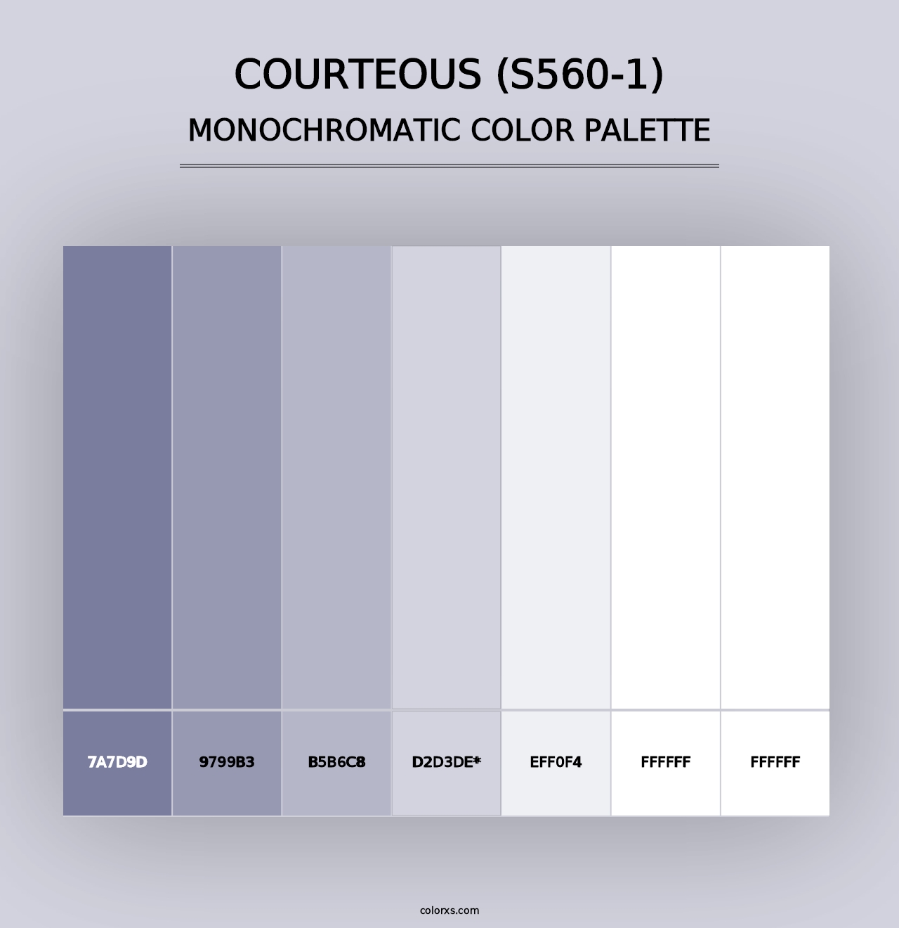 Courteous (S560-1) - Monochromatic Color Palette