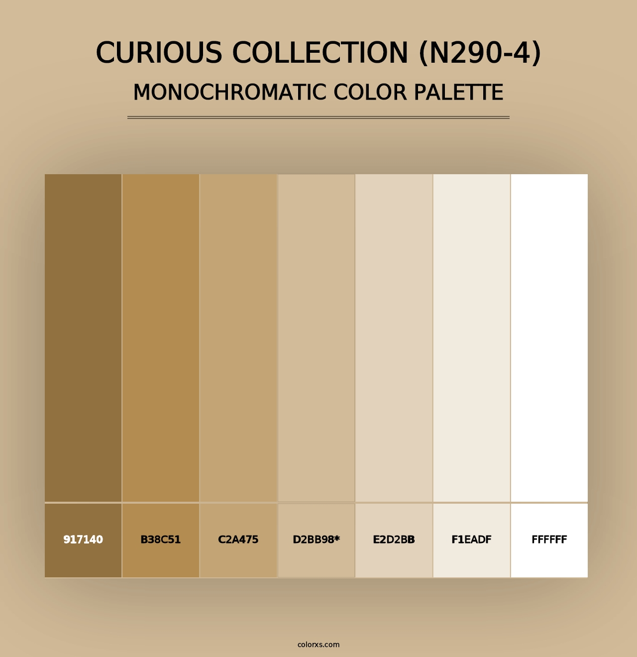 Curious Collection (N290-4) - Monochromatic Color Palette