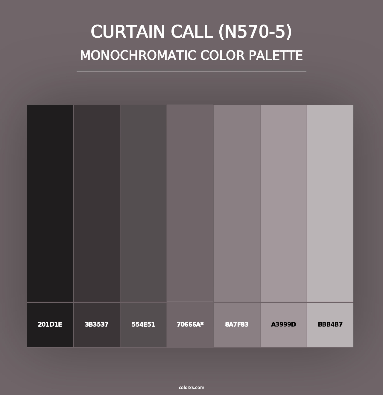 Curtain Call (N570-5) - Monochromatic Color Palette