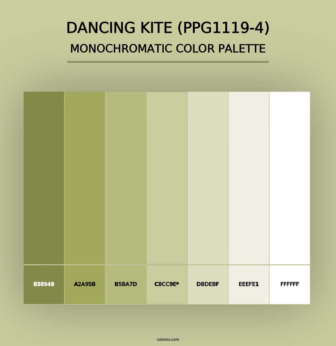 Dancing Kite (PPG1119-4) - Monochromatic Color Palette