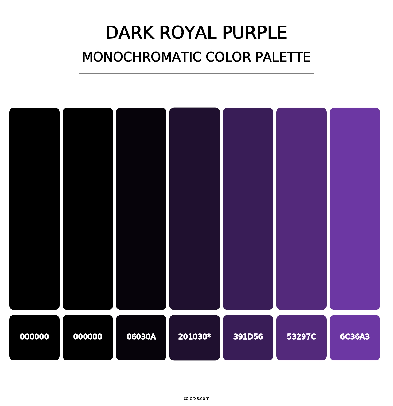 Dark Royal purple color palettes - colorxs.com