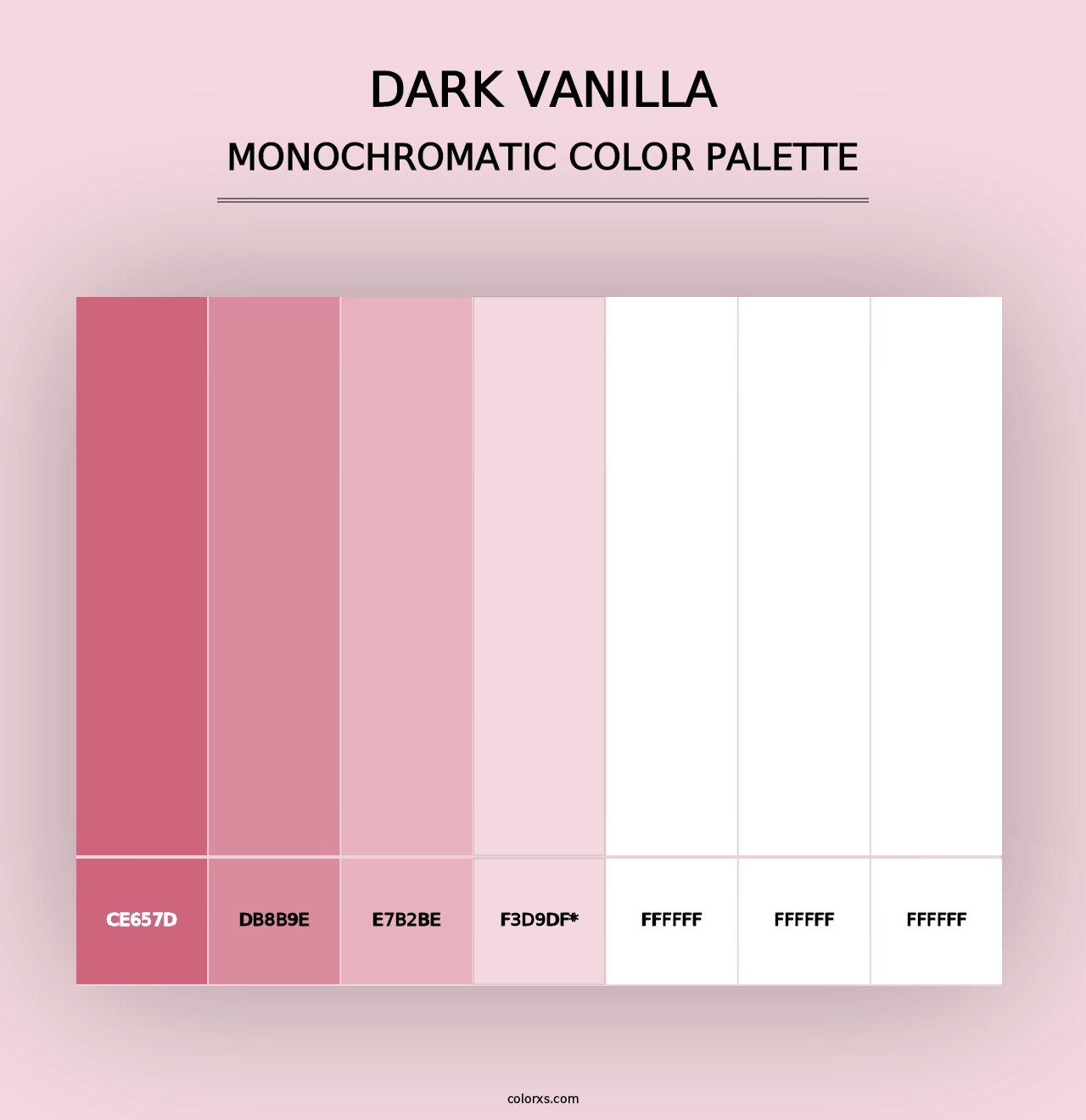 Dark Vanilla - Monochromatic Color Palette