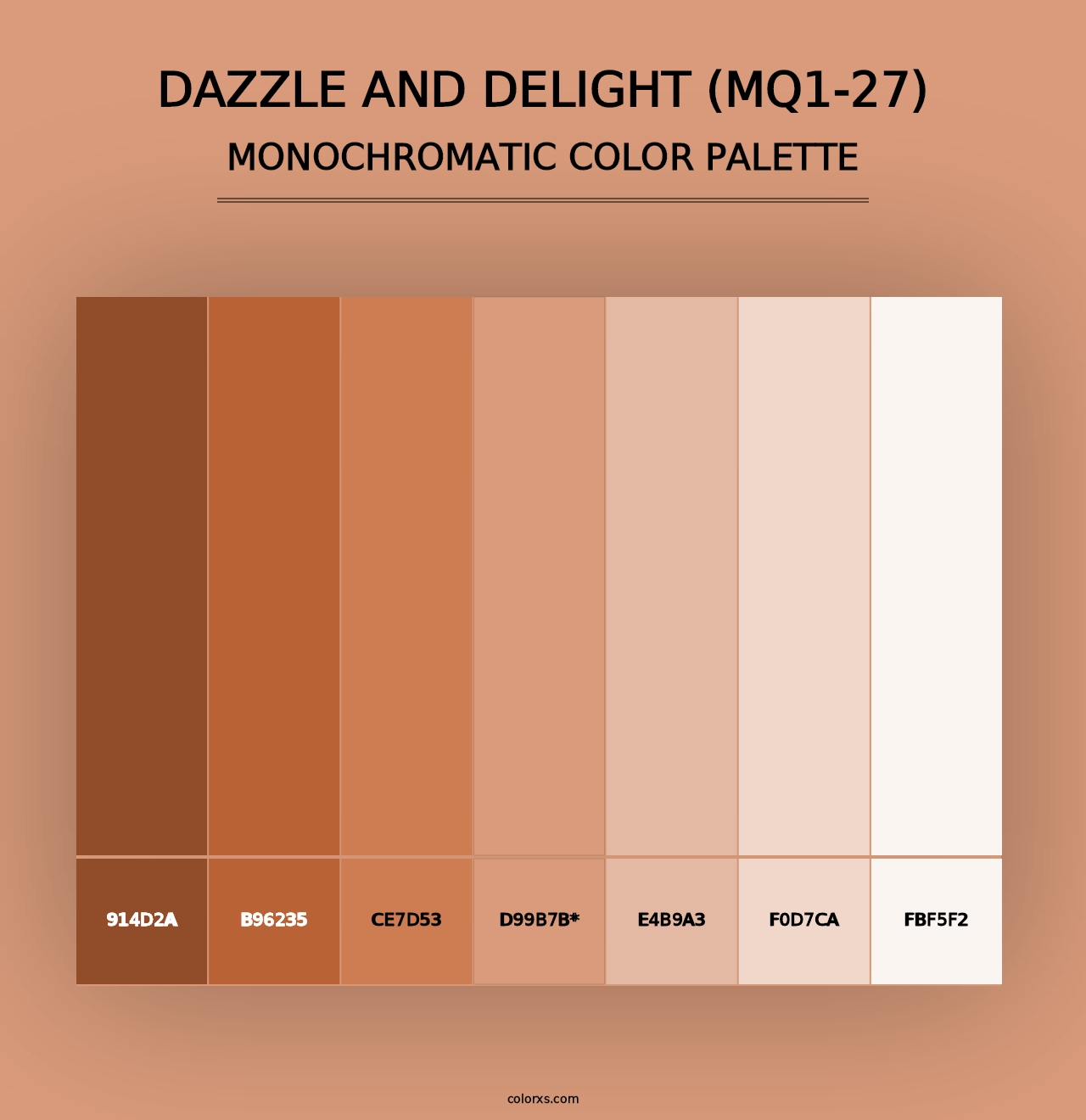 Dazzle And Delight (MQ1-27) - Monochromatic Color Palette